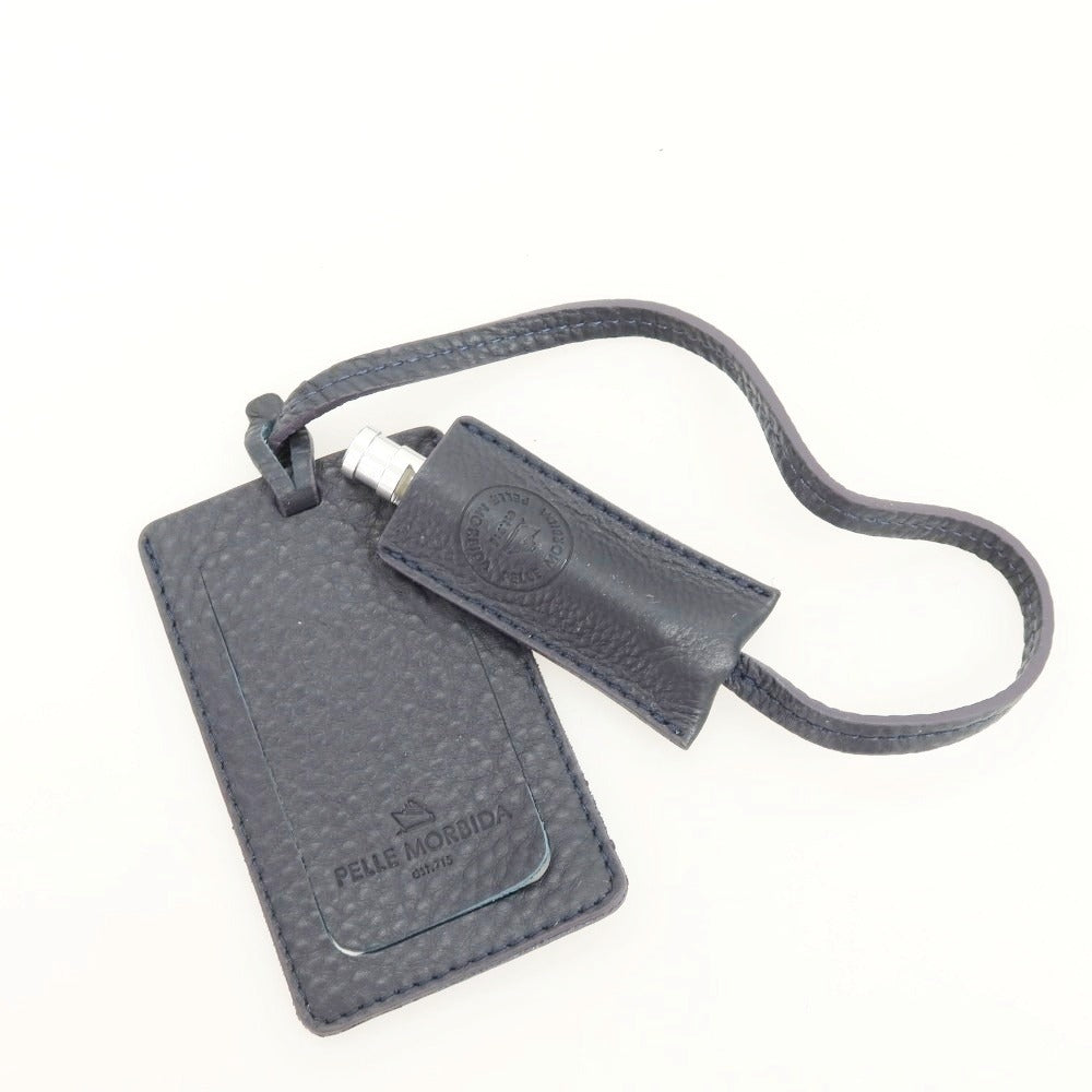 【中古】ペッレモルビダ PELLE MORBIDA シュリンクレザー バックパック・リュック ダークネイビー【 状態ランクB 】【 メンズ 】