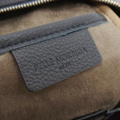 【中古】ペッレモルビダ PELLE MORBIDA シュリンクレザー バックパック・リュック ダークネイビー【 状態ランクB 】【 メンズ 】