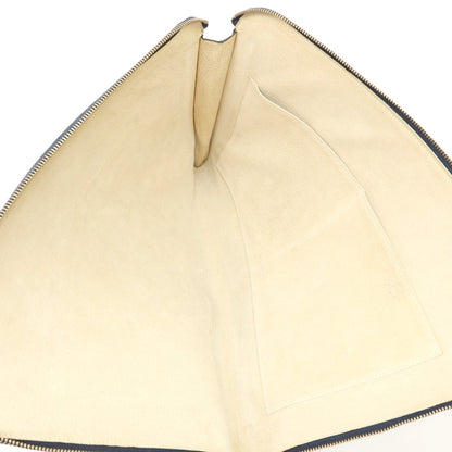 【中古】シセイ Cisei シュリンクレザー クラッチバッグ ダークネイビー【 状態ランクB 】【 メンズ 】