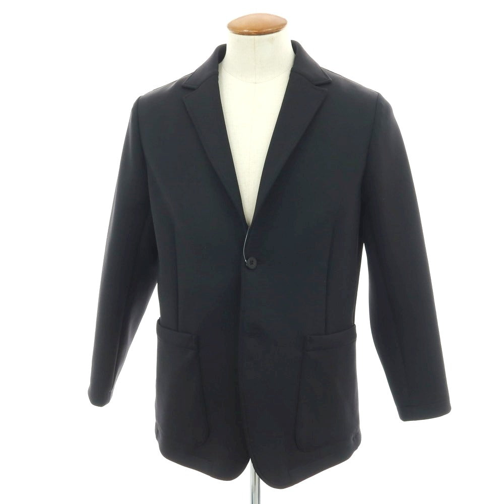 【中古】エイチアイピーバイ ソリード H.I.P. by SOLIDO ストレッチ ポリエステル ダンボールニット 2B カジュアルジャケット ブラック【 サイズ2 】【 状態ランクA 】【 メンズ 】 [CPD]