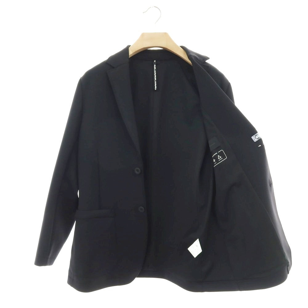 【中古】エイチアイピーバイ ソリード H.I.P. by SOLIDO ストレッチ ポリエステル ダンボールニット 2B カジュアルジャケット ブラック【 サイズ2 】【 状態ランクA 】【 メンズ 】 [CPD]