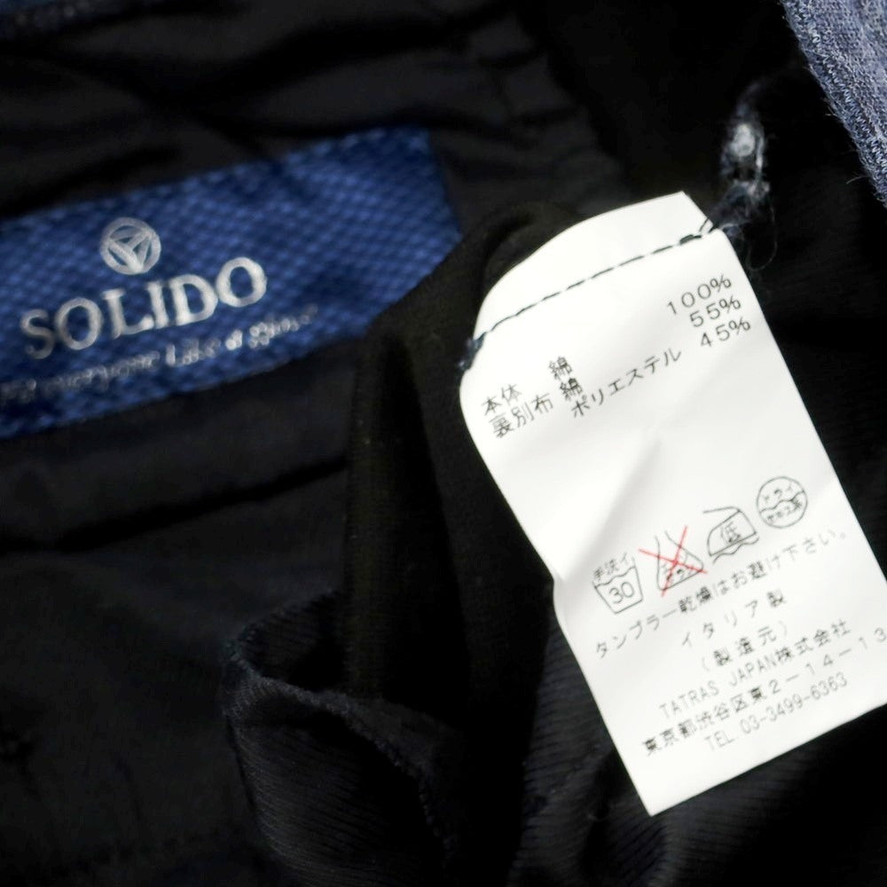 【中古】ソリード SOLIDO コットン ジャージー イージーパンツ ネイビー【サイズ1】【 状態ランクB 】【 メンズ 】 [EPD]