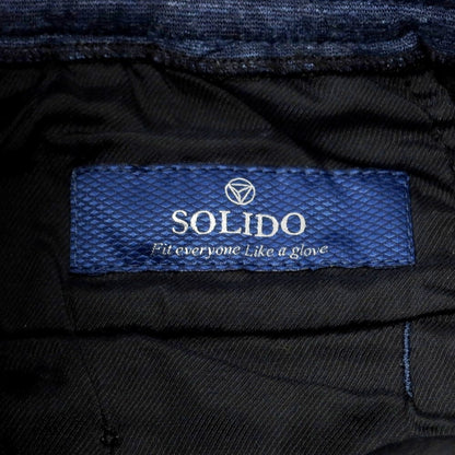 【中古】ソリード SOLIDO コットン ジャージー イージーパンツ ネイビー【 1 】【 状態ランクB 】【 メンズ 】