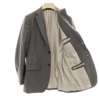 【中古】フェンディ FENDI ウール ストライプ 2つボタンスーツ グレーxイエロー系【サイズ46】【 状態ランクC 】【 メンズ 】