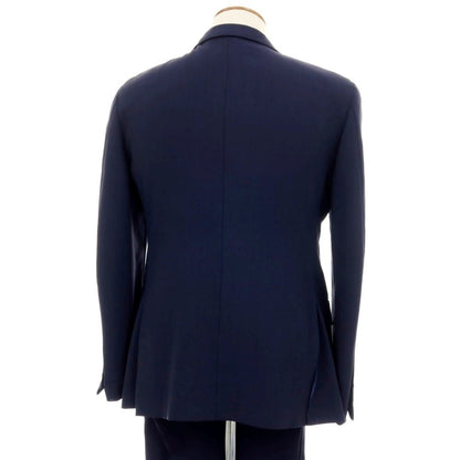 【中古】エルメネジルドゼニア Ermenegildo Zegna モヘヤ 3つボタンスーツ ネイビー【サイズ48】【 状態ランクC 】【 メンズ 】