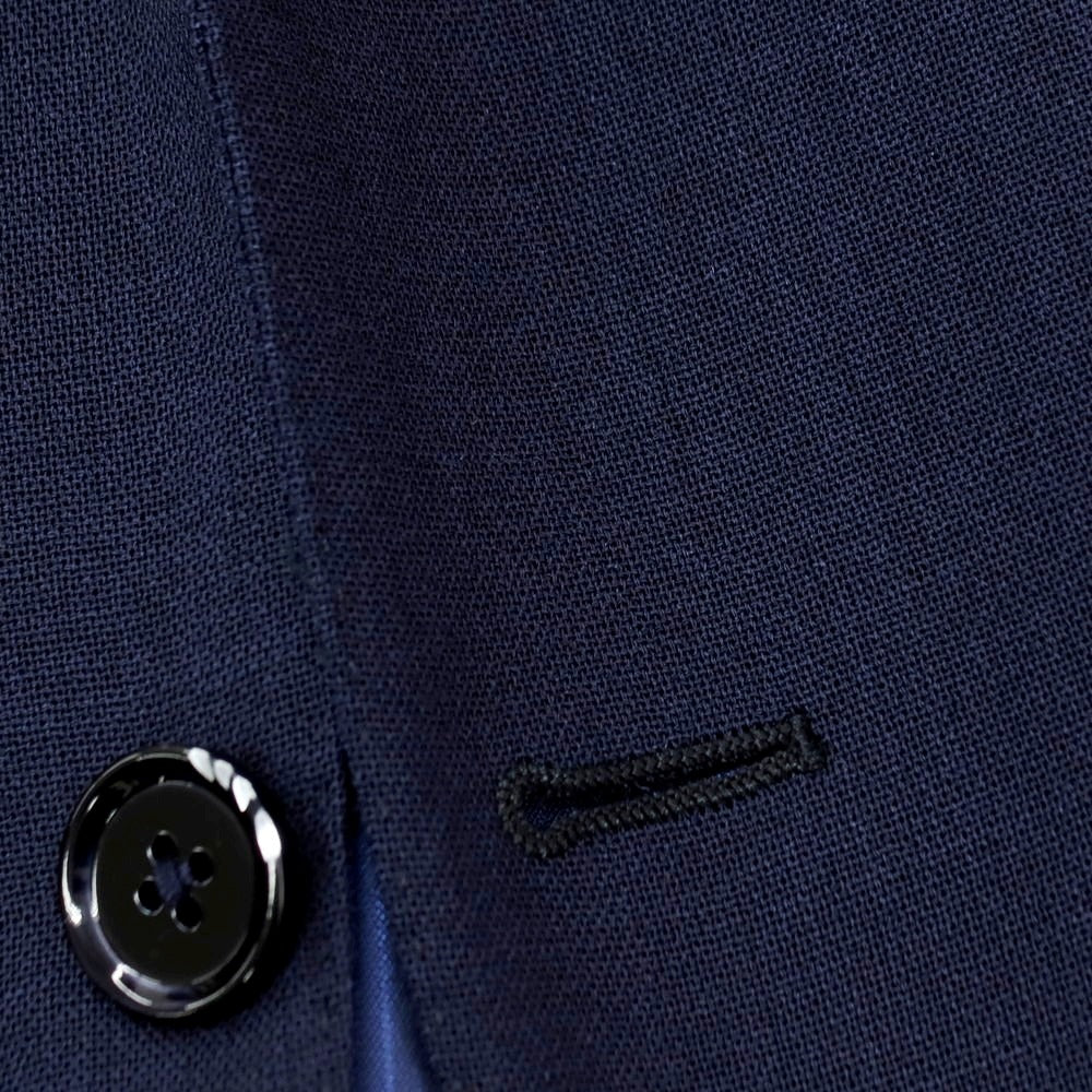 【中古】エルメネジルドゼニア Ermenegildo Zegna モヘヤ 3つボタンスーツ ネイビー【サイズ48】【 状態ランクC 】【 メンズ 】