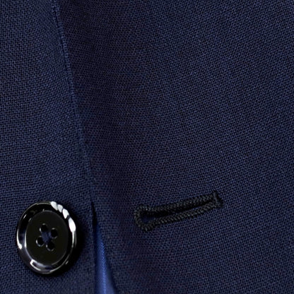 【中古】エルメネジルドゼニア Ermenegildo Zegna モヘヤ 3つボタンスーツ ネイビー【サイズ48】【 状態ランクC 】【 メンズ 】