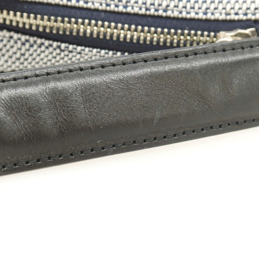 【中古】ペッレモルビダ PELLE MORBIDA ナイロン ショルダーバッグ ネイビーxホワイト【 状態ランクB 】【 メンズ 】