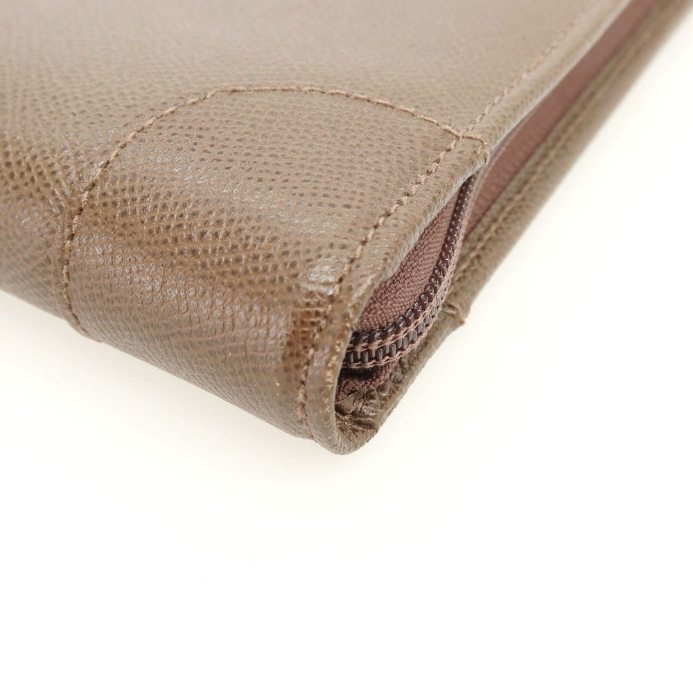 【中古】モラビト MORABITO 型押しレザー クラッチバッグ ブラウン【 状態ランクB 】【 メンズ 】