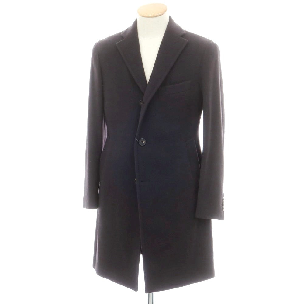 【中古】タリアトーレ TAGLIATORE カシミヤ チェスターフィールドコート グレイッシュネイビー【 42 】【 状態ランクB 】【 メンズ 】