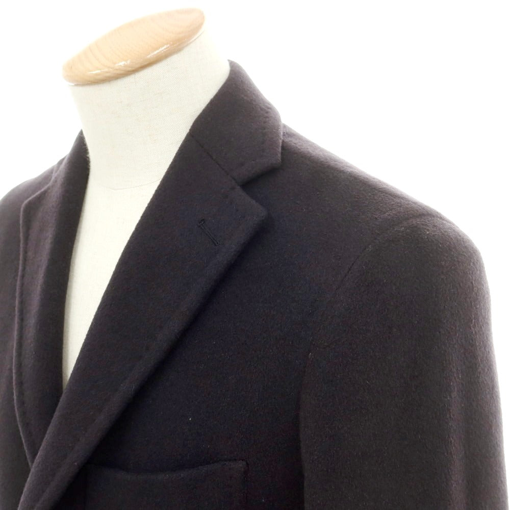 【中古】タリアトーレ TAGLIATORE カシミヤ チェスターフィールドコート グレイッシュネイビー【 サイズ42 】【 状態ランクB 】【 メンズ 】 [CPD]