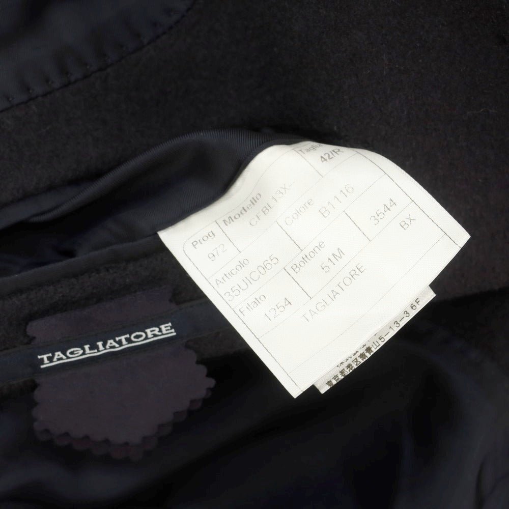 【中古】タリアトーレ TAGLIATORE カシミヤ チェスターフィールドコート グレイッシュネイビー【 サイズ42 】【 状態ランクB 】【 メンズ 】 [CPD]