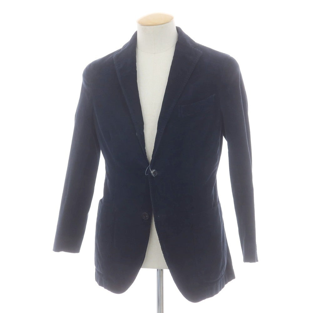 【中古】ボリオリ BOGLIOLI K.JACKET ストレッチ 細畝コーデュロイ 3B カジュアルジャケット ネイビー【 44 】【 状態ランクC 】【 メンズ 】