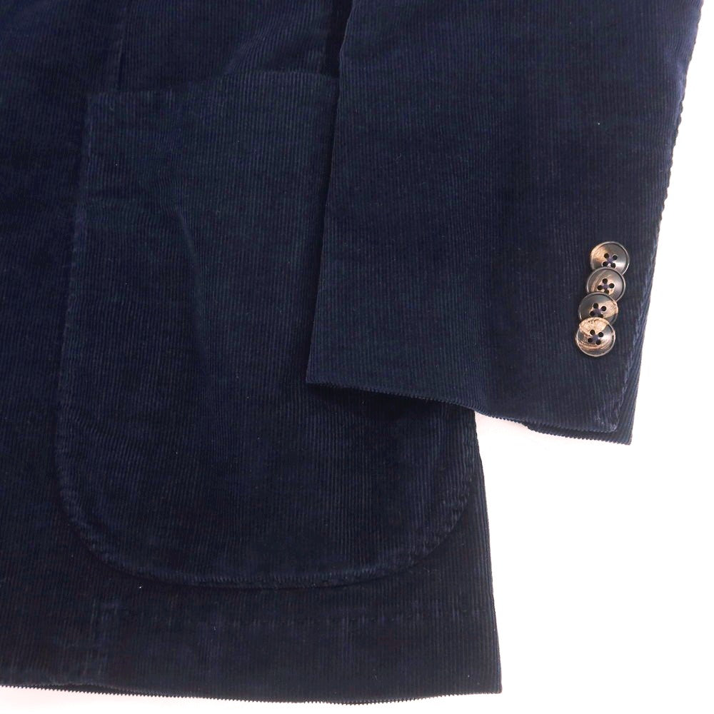 【中古】ボリオリ BOGLIOLI K.JACKET ストレッチ 細畝コーデュロイ 3B カジュアルジャケット ネイビー【 44 】【 状態ランクC 】【 メンズ 】