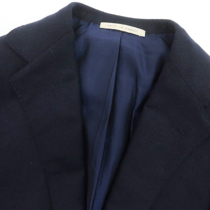 【中古】デペトリロ DE PETRILLO カシミヤ 3B テーラードジャケット ネイビー【 42Drop8 】【 状態ランクC 】【 メンズ 】
