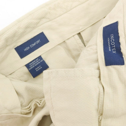 【中古】インコテックス INCOTEX ストレッチ コットン カジュアルスラックスパンツ ベージュ【 44 】【 状態ランクC 】【 メンズ 】