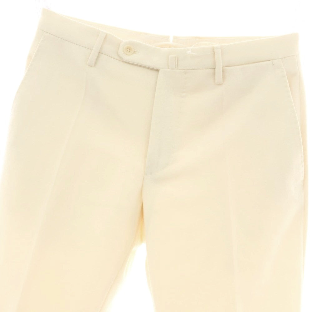 【中古】インコテックス INCOTEX SUPER100‘S ウール カジュアルスラックスパンツ アイボリー【 44 】【 状態ランクB 】【 メンズ 】