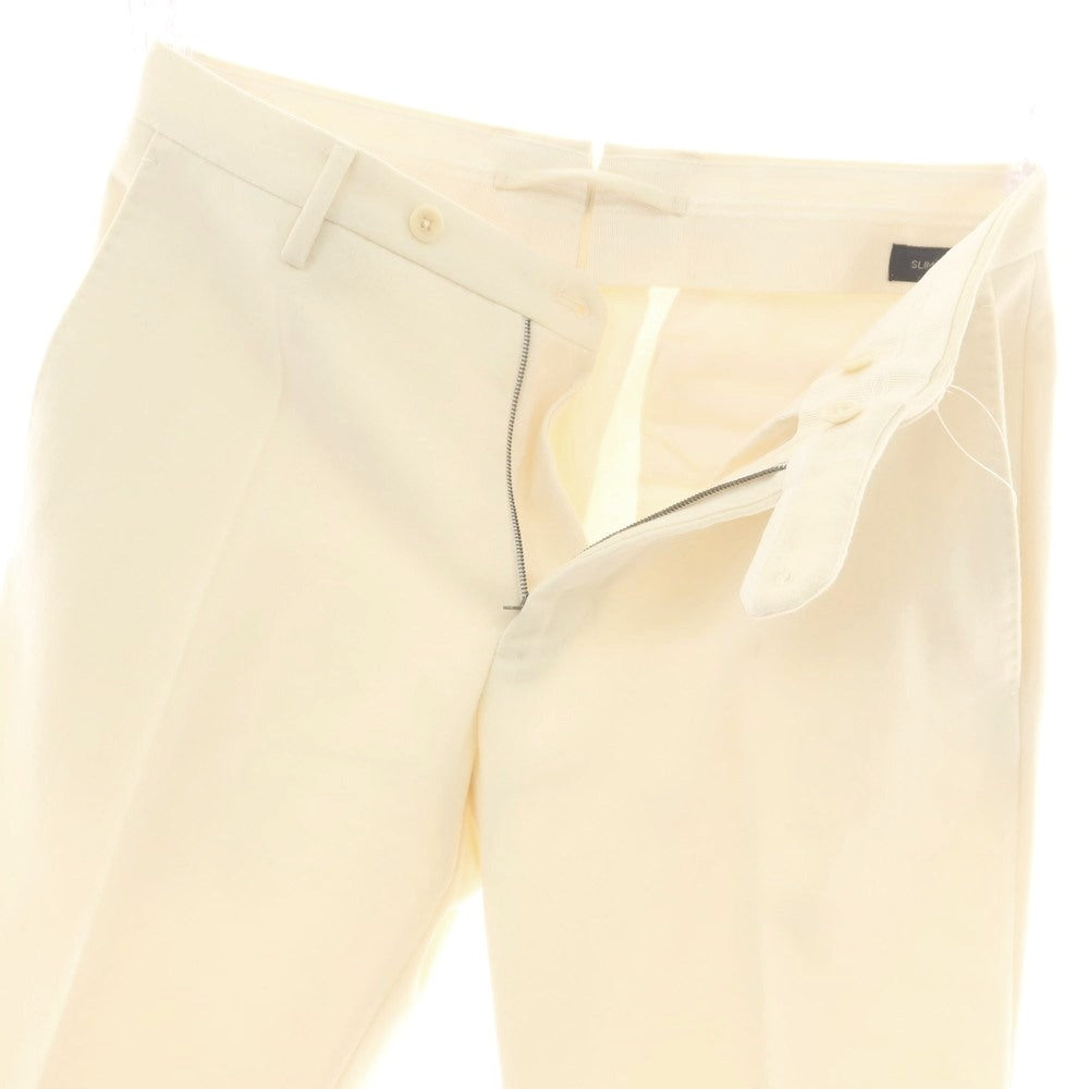 【中古】インコテックス INCOTEX SUPER100‘S ウール カジュアルスラックスパンツ アイボリー【 44 】【 状態ランクB 】【 メンズ 】