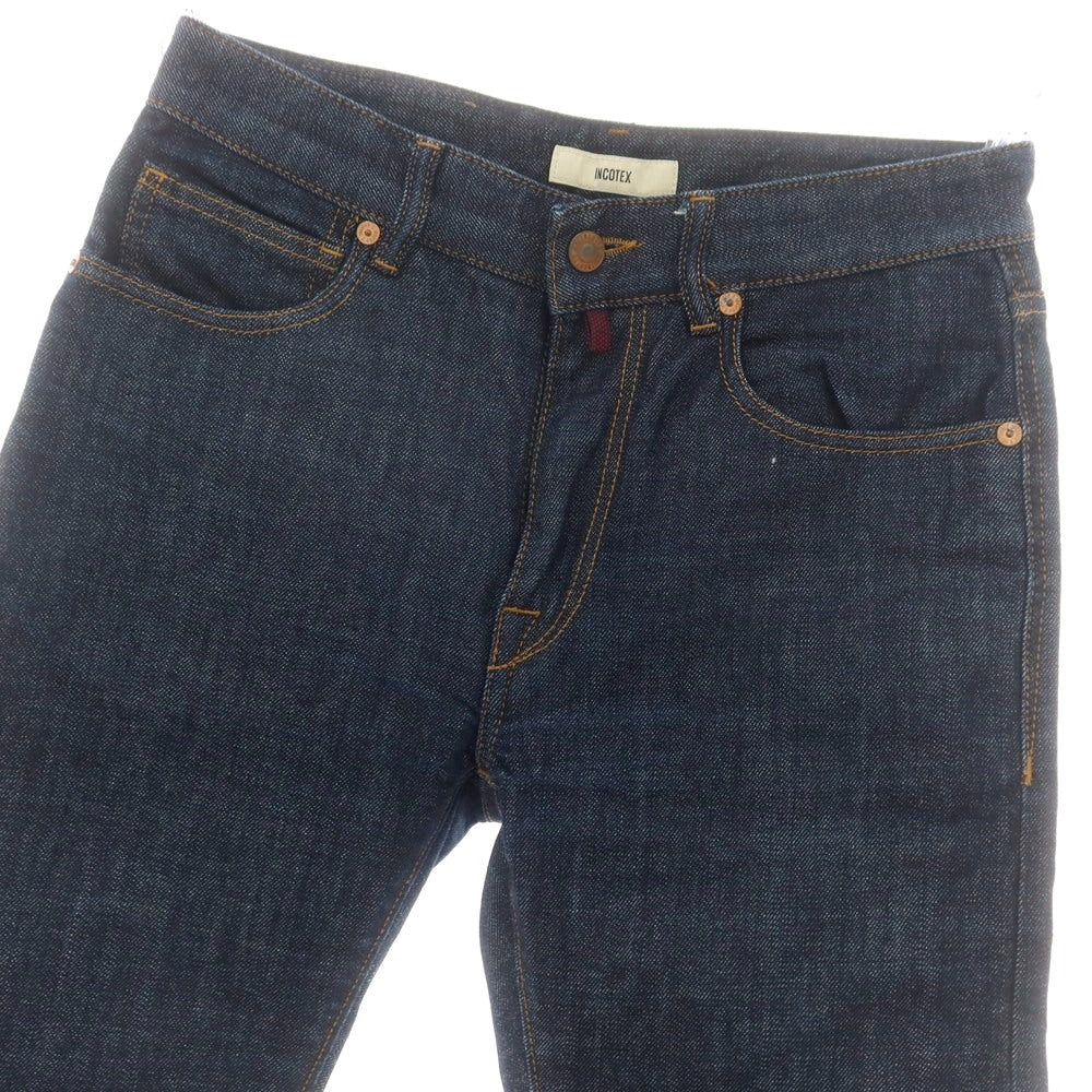 【中古】インコテックス INCOTEX ストレッチ コットン ジーンズ デニムパンツ ネイビー【 28 】【 状態ランクB 】【 メンズ 】