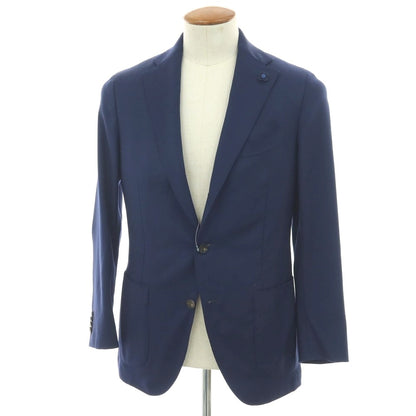 【中古】ラルディーニ LARDINI ウール 3B テーラードジャケット ライトネイビー【 46 】【 状態ランクA 】【 メンズ 】
