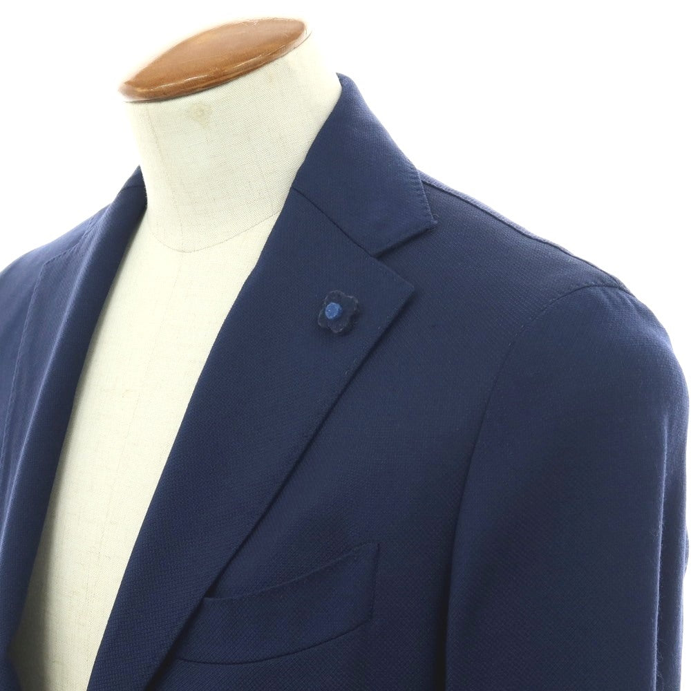 【中古】ラルディーニ LARDINI ウール 3B テーラードジャケット ライトネイビー【 46 】【 状態ランクA 】【 メンズ 】