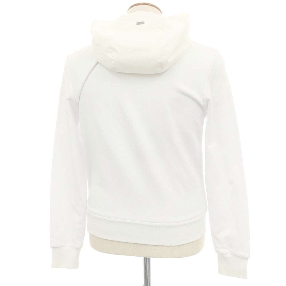 【中古】ヘルノ Herno Laminar コットン 切替 ダブルジップ パーカー ホワイト【 46 】【 状態ランクB 】【 メンズ 】