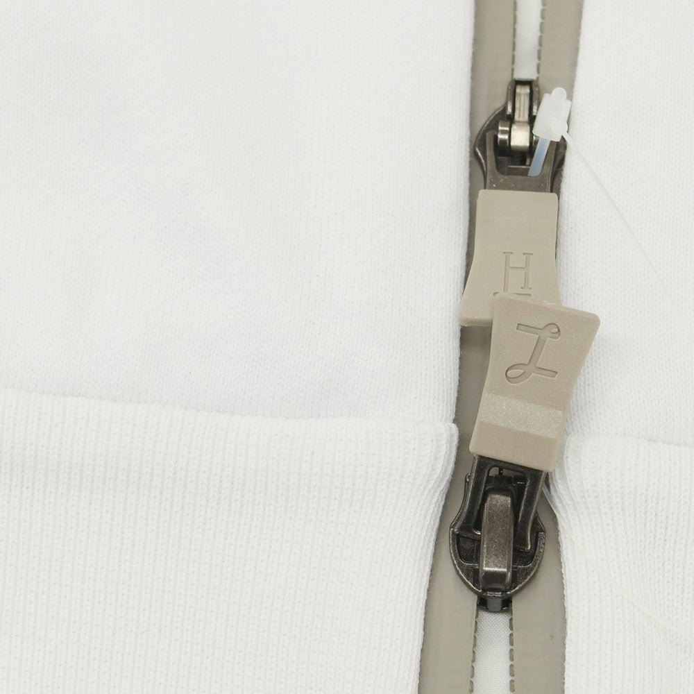 【中古】ヘルノ Herno Laminar コットン 切替 ダブルジップ パーカー ホワイト【 46 】【 状態ランクB 】【 メンズ 】