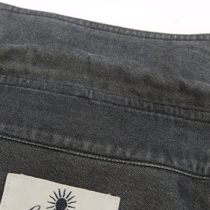 【中古】ジャンネット giannetto Jimmy コットン ワイドカラー カジュアルシャツ ダークグレー（ブラック）【 M 】【 状態ランクB 】【 メンズ 】