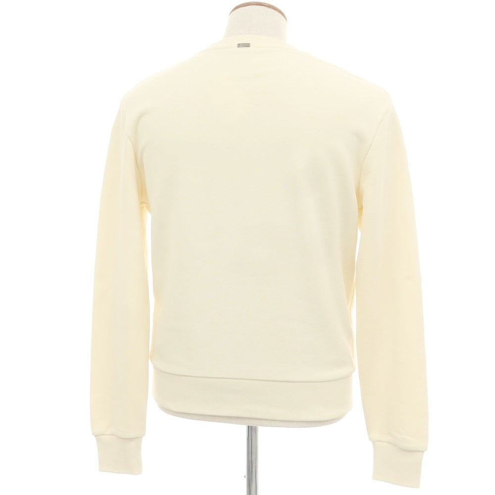 【中古】ヘルノ Herno Resort コットン クルーネック スウェット アイボリー【 46 】【 状態ランクA 】【 メンズ 】
