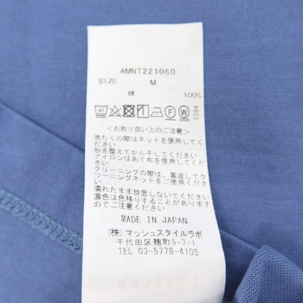【SALE30%OFF/返品不可】【中古】アウール AOURE コットン クルーネック 半袖Ｔシャツ ブルー【 サイズＭ 】【 状態ランクA 】【 メンズ 】
