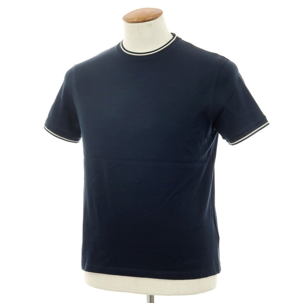 【中古】ヘルノ Herno Resort コットン クルーネック 半袖Ｔシャツ ネイビー【サイズ46】【 状態ランクB 】【 メンズ 】