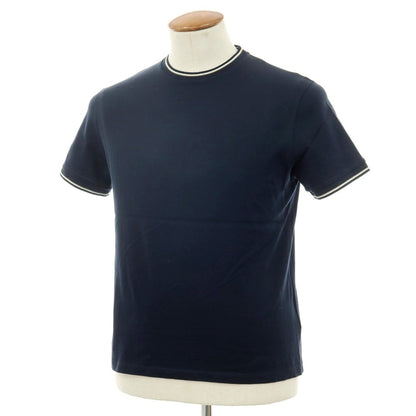 【中古】ヘルノ Herno Resort コットン クルーネック 半袖Ｔシャツ ネイビー【サイズ46】【 状態ランクB 】【 メンズ 】