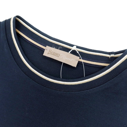 【中古】ヘルノ Herno Resort コットン クルーネック 半袖Ｔシャツ ネイビー【サイズ46】【 状態ランクB 】【 メンズ 】