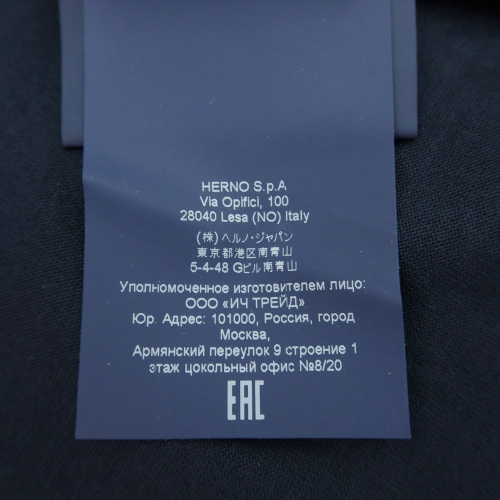 【中古】ヘルノ Herno Resort コットン クルーネック 半袖Ｔシャツ ネイビー【サイズ46】【 状態ランクB 】【 メンズ 】