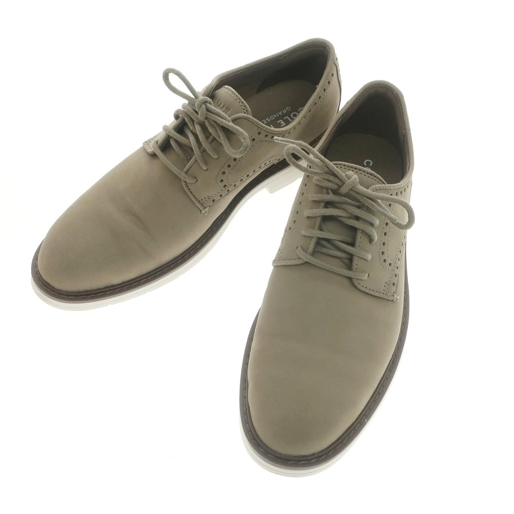 【中古】コールハーン COLE HAAN C36552 ヌバックレザー ドレスシューズ カーキ【サイズ7 1/2】【 状態ランクA 】【 メンズ 】 [BPD]