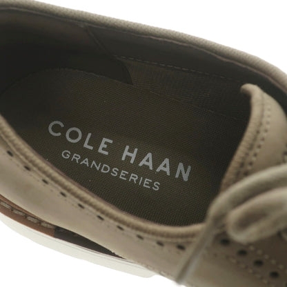 【中古】コールハーン COLE HAAN C36552 ヌバックレザー ドレスシューズ カーキ【サイズ7 1/2】【 状態ランクA 】【 メンズ 】 [BPD]