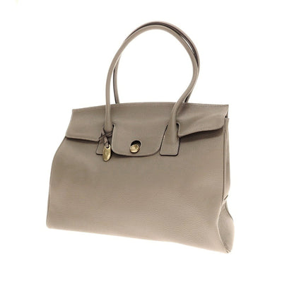 【中古】トフアンドロードストーン TOFF&amp;LOADSTONE ルーフボタン(L) シュリンクレザー トートバッグ グレージュ【 状態ランクA 】【 メンズ 】