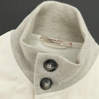 【中古】カポビアンコ Capobianco コットン ジャージー スイングトップ ホワイト【 XS 】【 状態ランクB 】【 メンズ 】