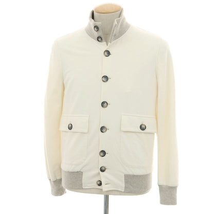 【中古】カポビアンコ Capobianco コットン ジャージー スイングトップ ホワイト【 XS 】【 状態ランクB 】【 メンズ 】