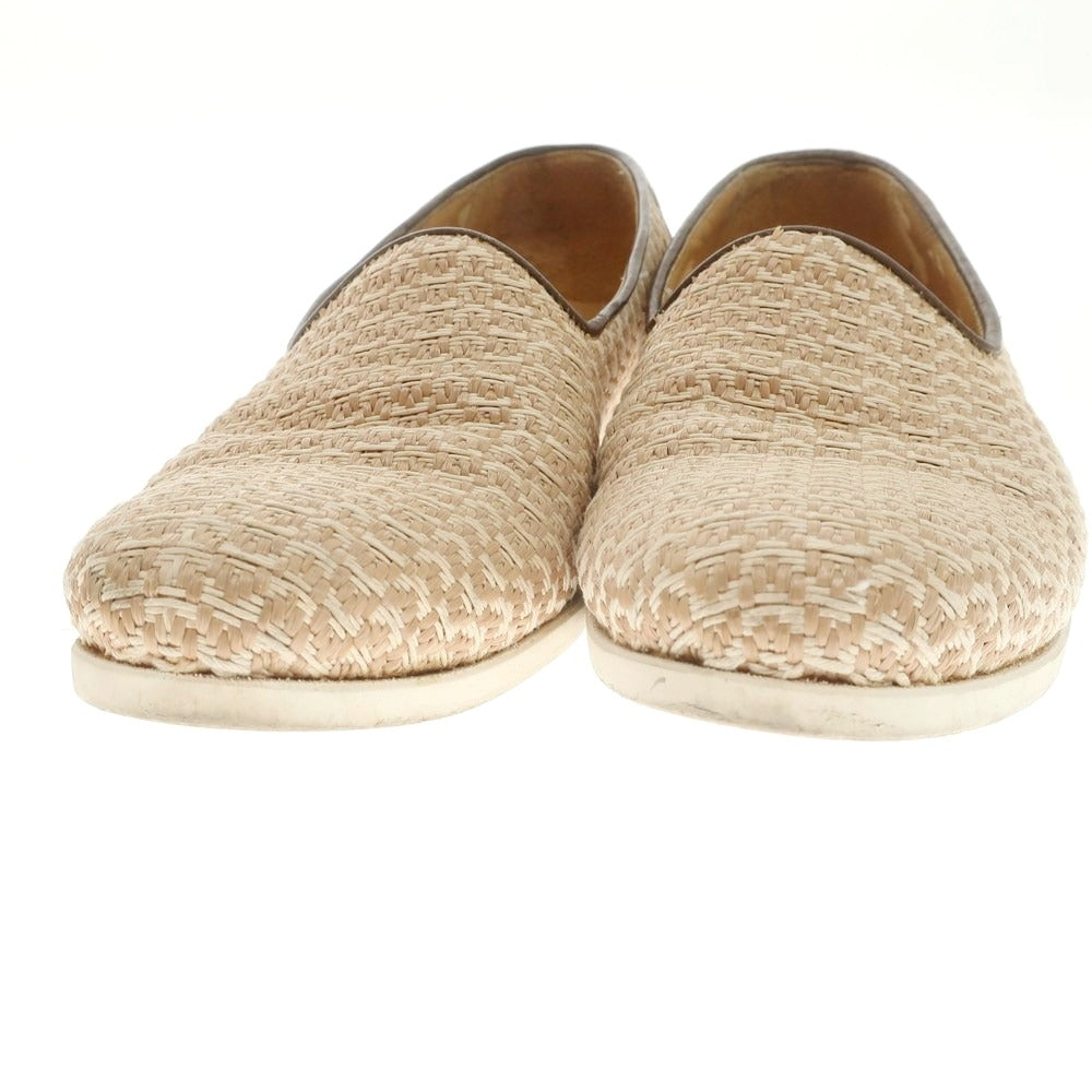 【中古】フェランテ FERRANTE ジュート ヴァンプローファー ベージュ【サイズ6 1/2】【 状態ランクC 】【 メンズ 】 [APD]