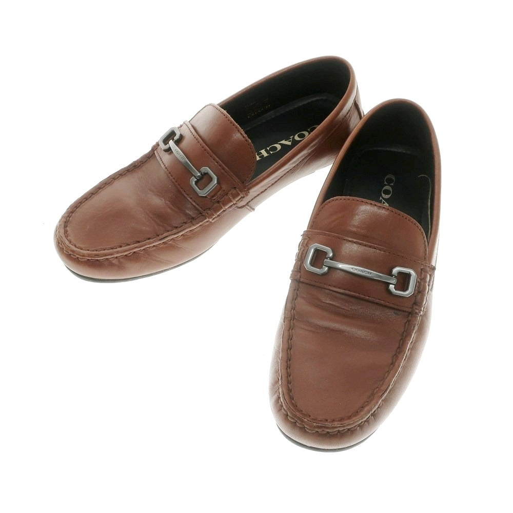 【中古】コーチ COACH ビットローファー ブラウン【サイズ24.5】【 状態ランクC 】【 メンズ 】 [APD]