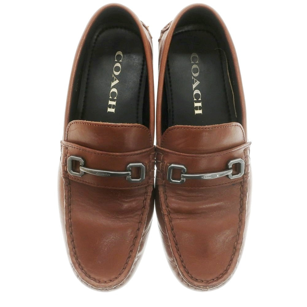 【中古】コーチ COACH ビットローファー ブラウン【サイズ24.5】【 状態ランクC 】【 メンズ 】 [APD]