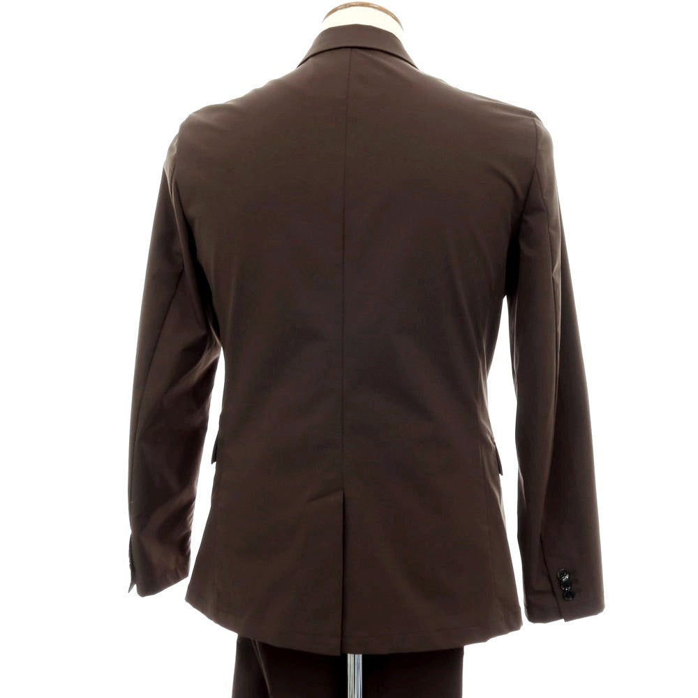 【中古】ナノユニバース nano universe ポリエステル 2つボタンスーツ カーキブラウン系【サイズM】【 状態ランクC 】【 メンズ 】