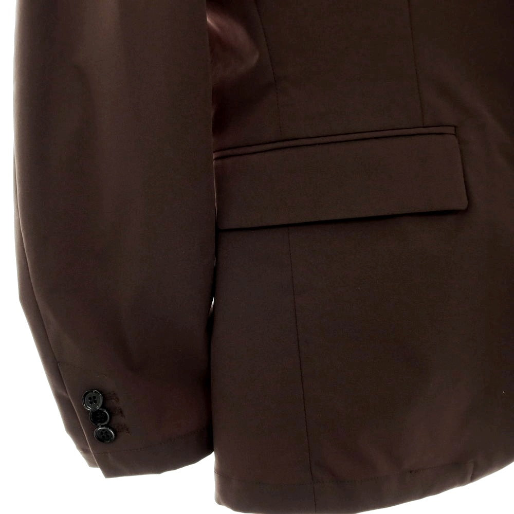 【中古】ナノユニバース nano universe ポリエステル 2つボタンスーツ カーキブラウン系【サイズM】【 状態ランクC 】【 メンズ 】