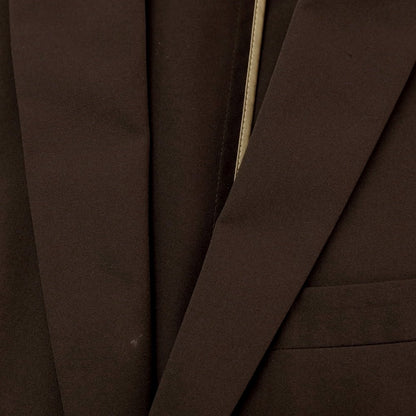 【中古】ナノユニバース nano universe ポリエステル 2つボタンスーツ カーキブラウン系【サイズM】【 状態ランクC 】【 メンズ 】