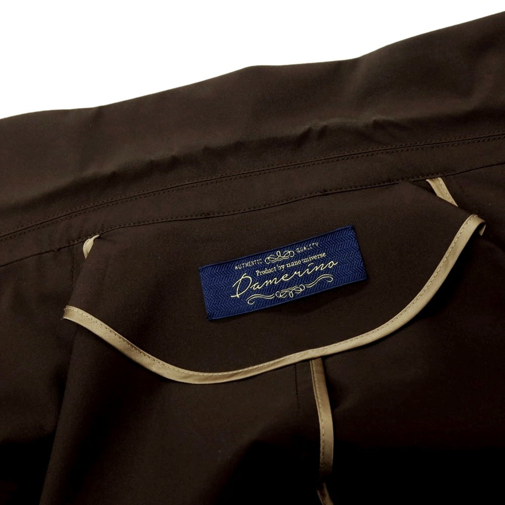 【中古】ナノユニバース nano universe ポリエステル 2つボタンスーツ カーキブラウン系【サイズM】【 状態ランクC 】【 メンズ 】