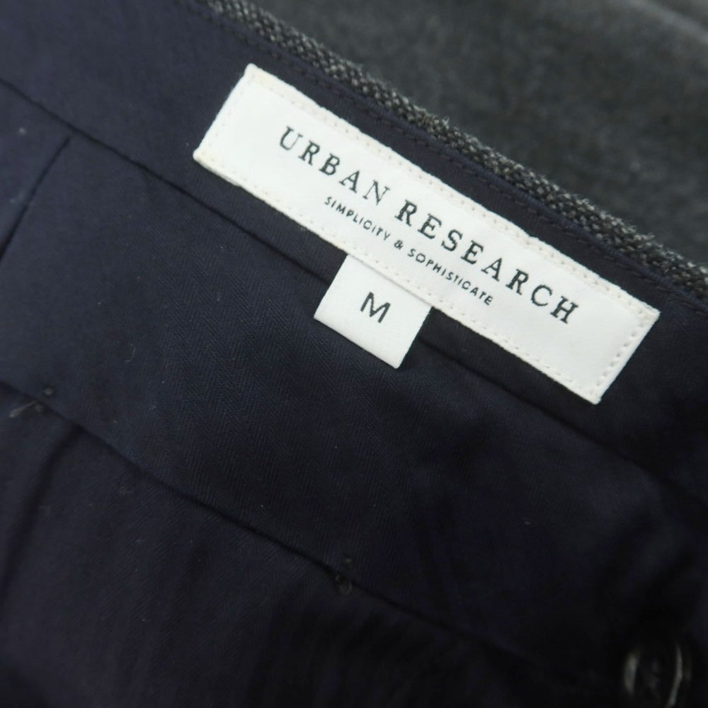 【中古】アーバンリサーチ URBAN RESEARCH ストレッチ ウールナイロンカシミヤ ドレススラックスパンツ ダークグレー【サイズM】【 状態ランクB 】【 メンズ 】 [CPD]