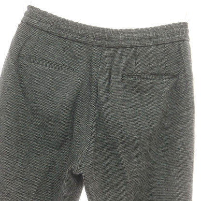 【中古】ベルウィッチ BERWICH レーヨンナイロン ジャージー ハウンドトゥース イージースラックスパンツ ブラックxホワイト【 48 】【 状態ランクC 】【 メンズ 】
