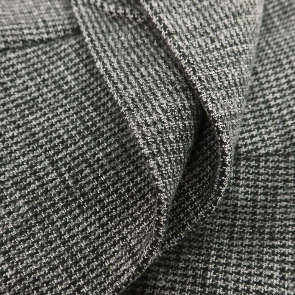 【中古】ベルウィッチ BERWICH レーヨンナイロン ジャージー ハウンドトゥース イージースラックスパンツ ブラックxホワイト【 48 】【 状態ランクC 】【 メンズ 】