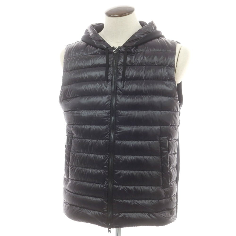 【中古】ヘルノ Herno ナイロン ダウンベスト ブラック【 52 】【 状態ランクA 】【 メンズ 】